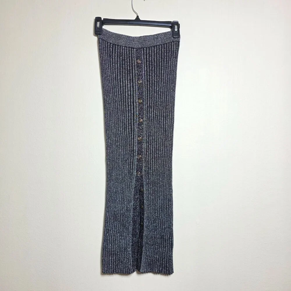 Tory Burch Lurex Stripe Knit Skirt Size XXS MSRP $498